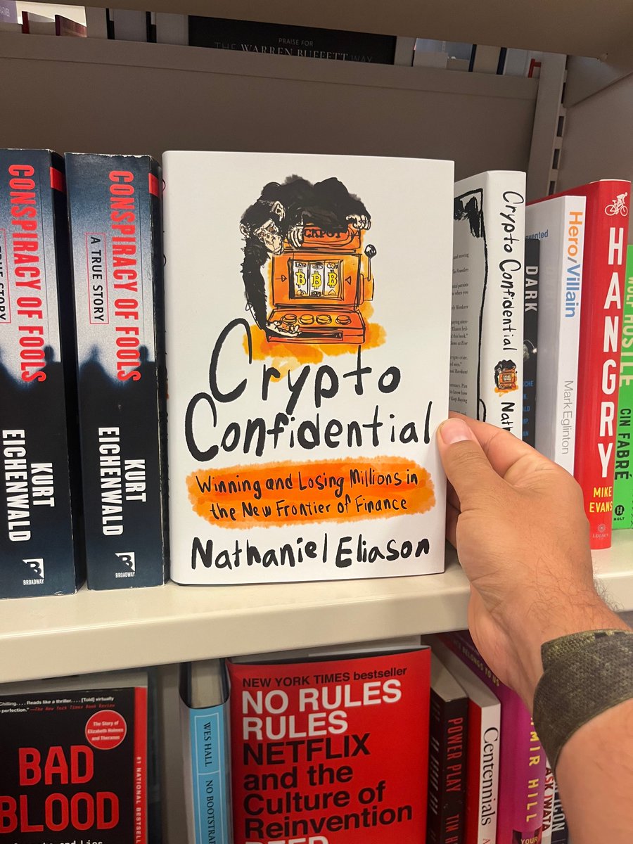If you live in Toronto, apparently this Indigo Books Music & Cafe decided  to release Crypto Confidential two weeks early 😂 Thanks @eatmangones for  finding it!