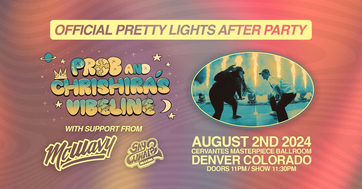 Headlining an Official Pretty Lights after party feels like the perfect fit for VIBELINE. Thanks for letting us bring a live band into the scene and being so supportive this early on. Really feels special 🌀☎️⚡️