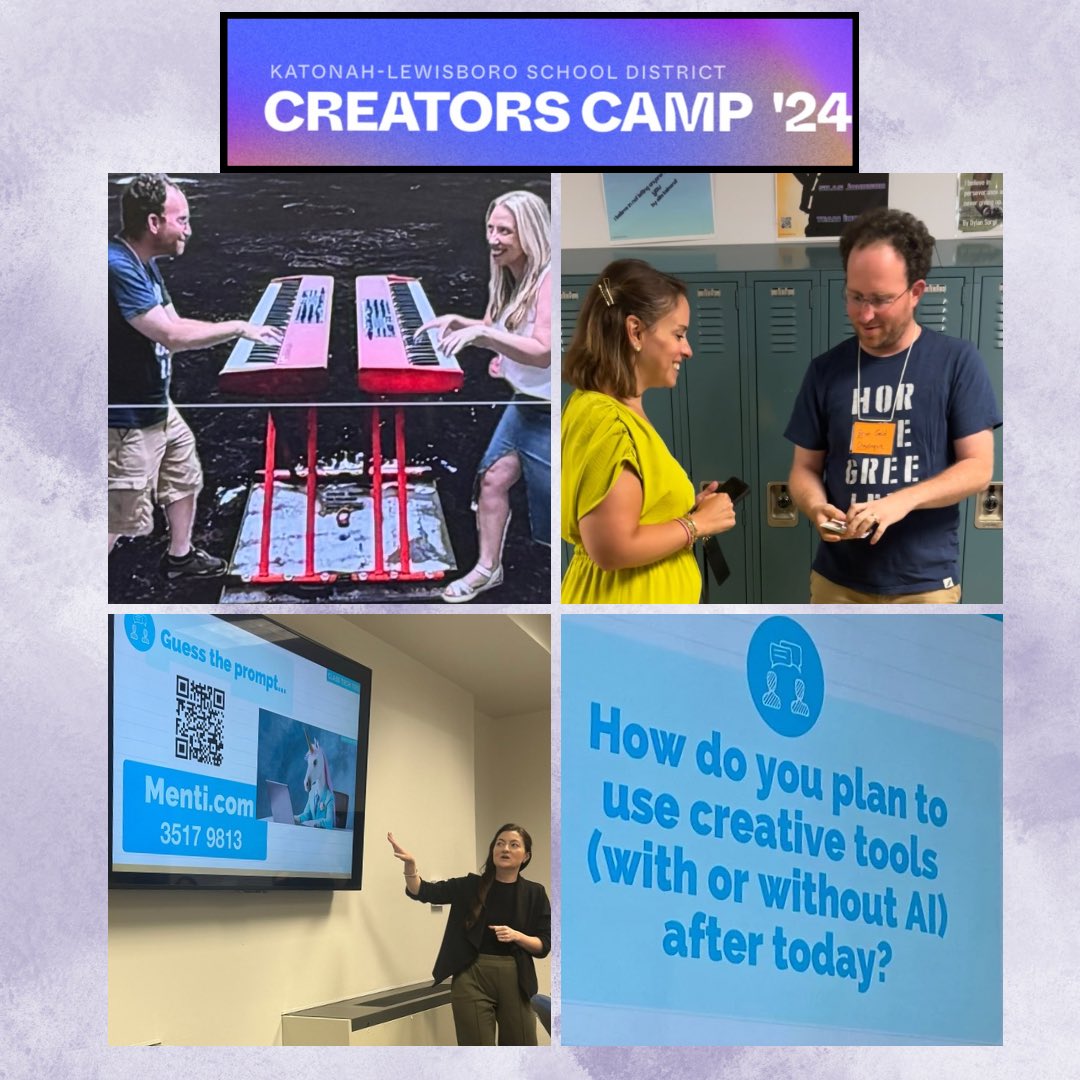 Just wrapped up an inspiring time at KLSD Creator’s Camp! Grateful for the collaboration with amazing educators and friends, and excited about the new ideas sparked. #wearechappaqua