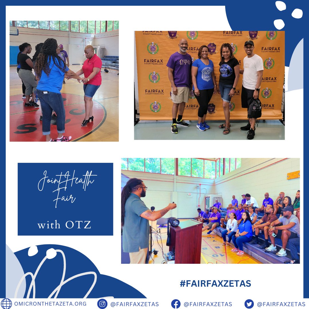 Last week we were privileged to host our annual joint health fair with the men of @Psi Alpha Alpha Chapter, Omega Psi Phi Fraternity, Inc.  Many thanks to all the community sponsors and members that were able to support. Hope to see you next year! 

#ZPhiB #FairfaxZetas #Service