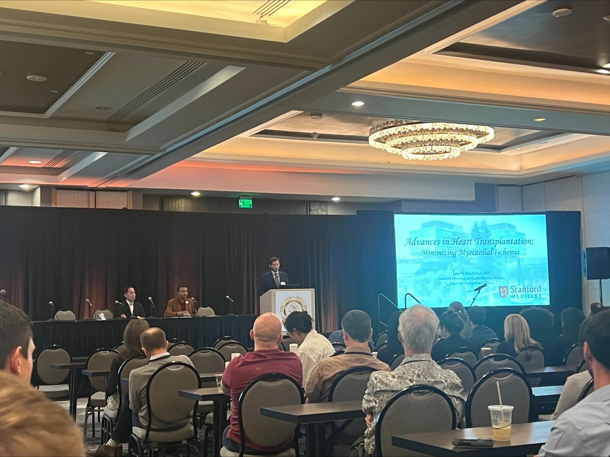 Stanford Cardiothoracic Surgery (@stanfordctsurg) on Twitter photo #WTSA2024 ✨Dr. <a href="/JW_MacArthur/">John W. MacArthur</a> presented the latest advances in heart heart transplantation at <a href="/StanfordMed/">Stanford Medicine</a> <a href="/StanfordHealth/">Stanford Health Care</a>. Our very own Dr. Joseph Woo co-moderated the session 😃. Congrats on the innovative work!👏 <a href="/WTSA_Surgery/">Western Thoracic Surgical Association</a> (📸 <a href="/wltrope/">Winston Trope</a>) #WTSA2024 ✨Dr. <a href="/JW_MacArthur/">John W. MacArthur</a> presented the latest advances in heart heart transplantation at <a href="/StanfordMed/">Stanford Medicine</a> <a href="/StanfordHealth/">Stanford Health Care</a>. Our very own Dr. Joseph Woo co-moderated the session 😃. Congrats on the innovative work!👏 <a href="/WTSA_Surgery/">Western Thoracic Surgical Association</a> (📸 <a href="/wltrope/">Winston Trope</a>)