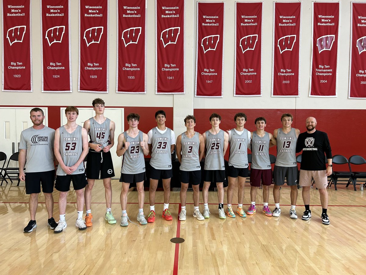 Dowling Catholic Boys Basketball (@dowlingbball) on Twitter photo Our guys closed out a busy and successful June with a Championship Game appearance at the <a href="/BadgerMBB/">Wisconsin Basketball</a> team camp. Our guys closed out a busy and successful June with a Championship Game appearance at the <a href="/BadgerMBB/">Wisconsin Basketball</a> team camp.