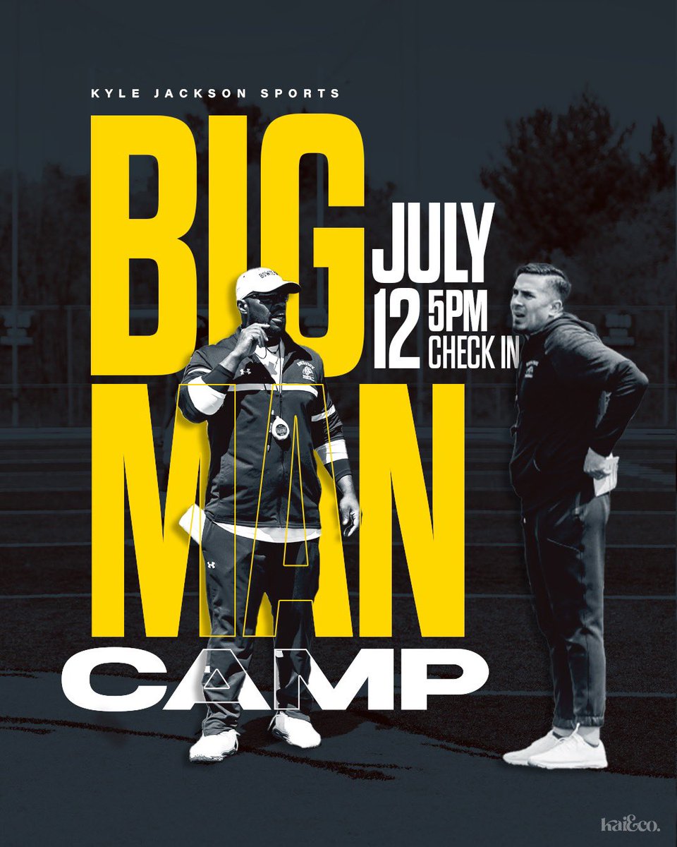 BIG FELLAS y’all are up next July 12th 

campscui.active.com/orgs/KyleJacks…