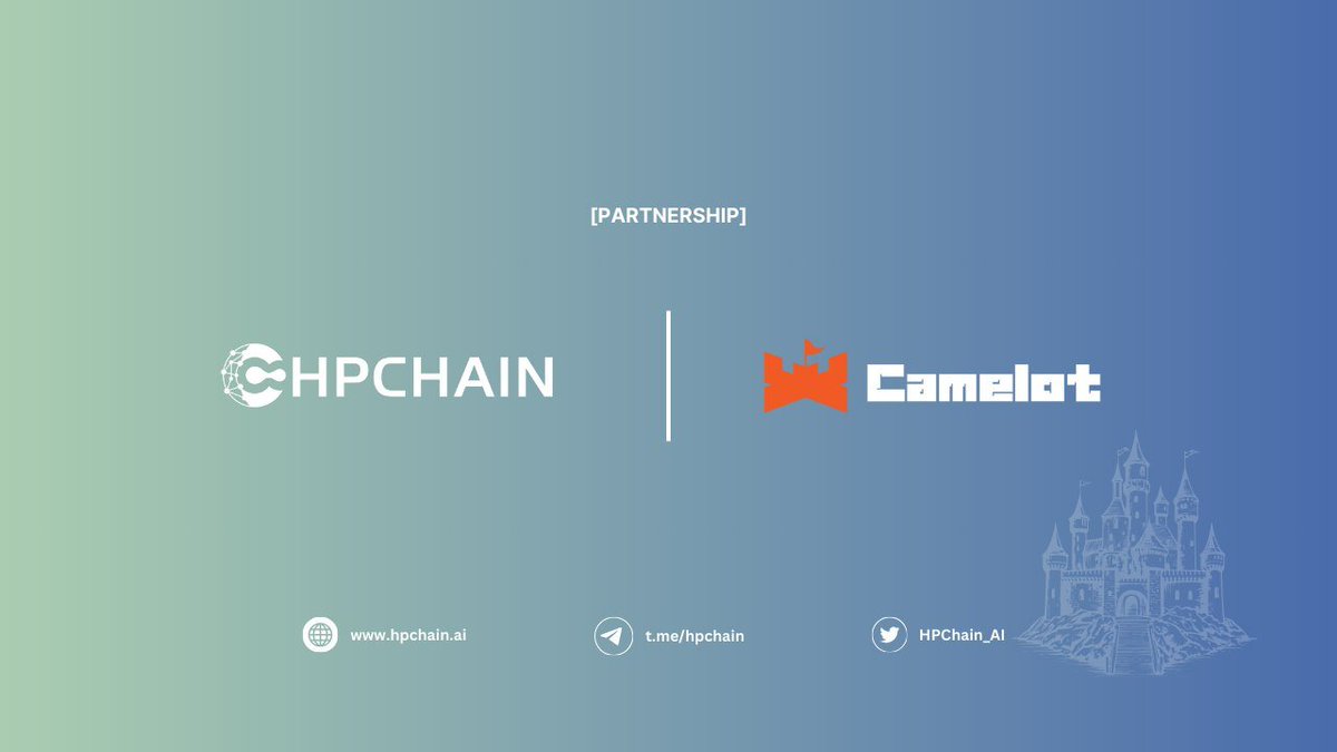 ⛓️ <a href="/CamelotLayer3/">Camelot Protocol🌐</a> has teamed up with @HPChain_AI 

⛓️ #HPChain is building a decentralized high computing network on the blockchain. It also solving the GPU supply challenges using our cost effective, decentralized network powered by DePIN Web3 Protocol, empowering AI and cloud