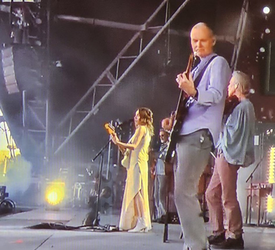 Gazza looking well - guesting on guitar for PJ Harvey @ Glastonbury…