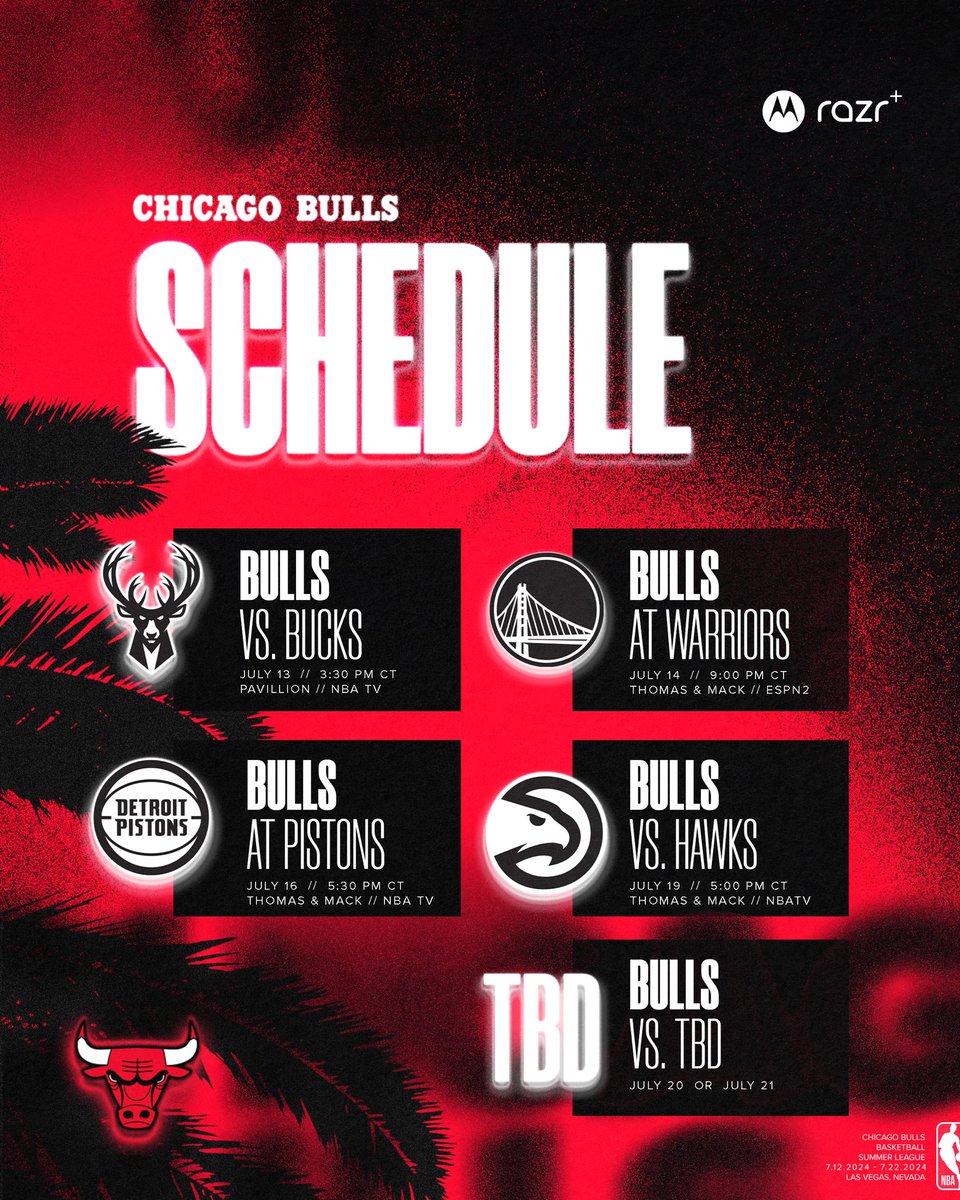 Summer League Bulls coming soon ☀️

<a href="/MotorolaUS/">motorolaus</a> | #SeeRed