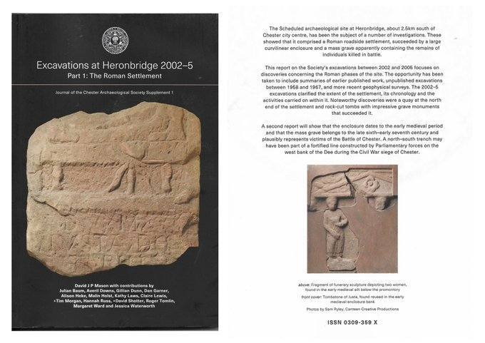 Great news! Non-members can now buy copies of the newly released report on the Roman phases of our excavations at Heronbridge.

Cost £18.00 incl p&amp;p payable by cheque or BACS to 'Chester Archaeological Society. Email membership@chesterarchaeolsoc.org.uk.