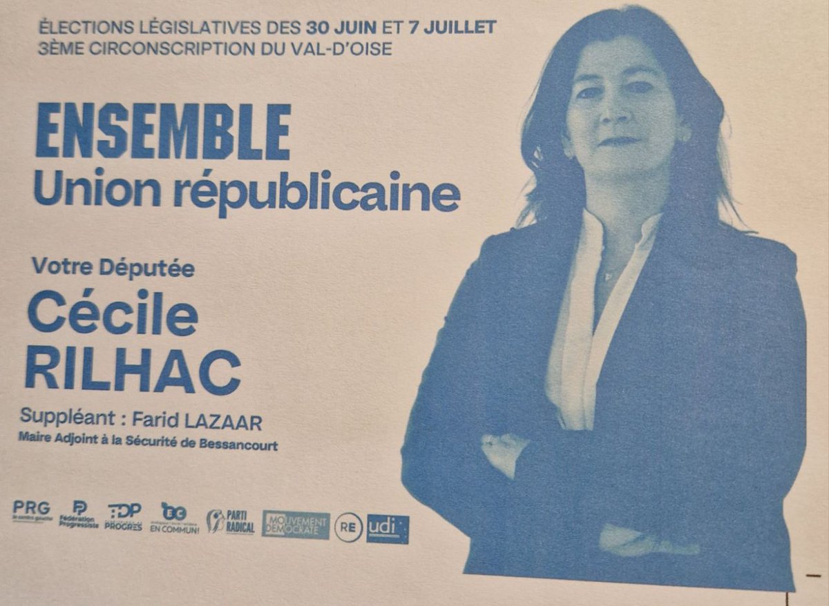 Cecile_Rilhac's tweet photo. Dernier message avant le début du silence électoral.  Je tiens à vous remercier pour la richesse de nos échanges au cours de cette campagne. 
Je compte plus que jamais sur vous, comme vous pourrez toujours compter sur moi. Le 30 juin, un seul bulletin : Cécile RILHAC ! https://t.co/5PUH193uNG