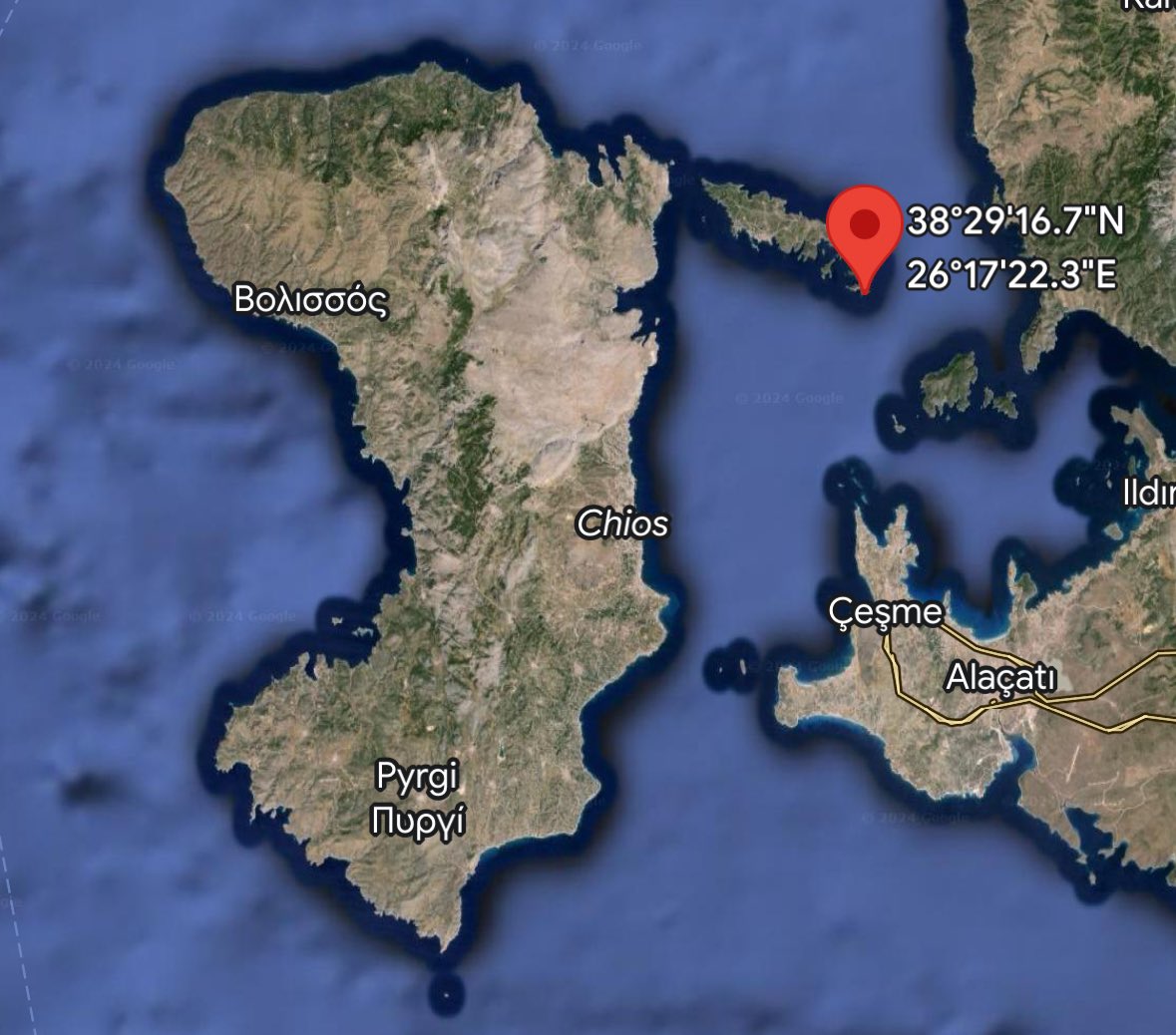 ⚠️Emergency alert, imminent threat of pushback from Vatos⚠️

Aegean Boat Report was contacted by a group of 23 people, 7 men, 11 women and 5 children stuck on the Greek island of Vatos, north east of Chios.

According to the group, a smuggler was supposed to take them to Chios,