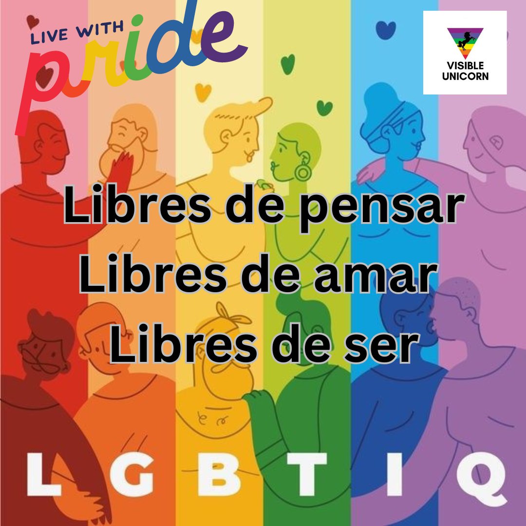 visibleunicorn's tweet photo. 🏳️‍🌈🏳️‍⚧️ Libertad de pensamiento 
🏳️‍🌈🏳️‍⚧️ Libertad para amar
🏳️‍🌈🏳️‍⚧️ Libertad para ser quienes somos

✊ Y visibilidad para incomodar a los que quieren oprimirnos.

Felíz #Pride 🌈 a toda nuestra querida comunidad Latinoamericana de Unicornios Visibles y la población LGBTIQA+ del mundo 🦄 https://t.co/Lx3oskHOui