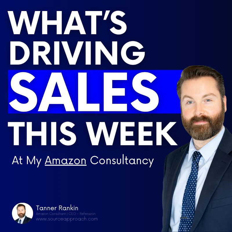 sourceapproach's tweet photo. This is what's driving sales for my clients this week at my Amazon Consultancy.

#sourceapproach #amazonfba #amazonseller #amazonsellers #amazonbusiness