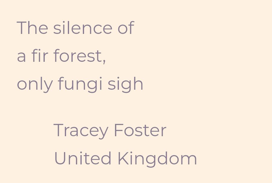 traceyfoster77's tweet photo. So pleased to have my haiku poem on the long list with the HaikuFoundation. 
🌳🎉🌱 https://t.co/lQOZuR5TUo https://t.co/WmN6Rq8zRG
