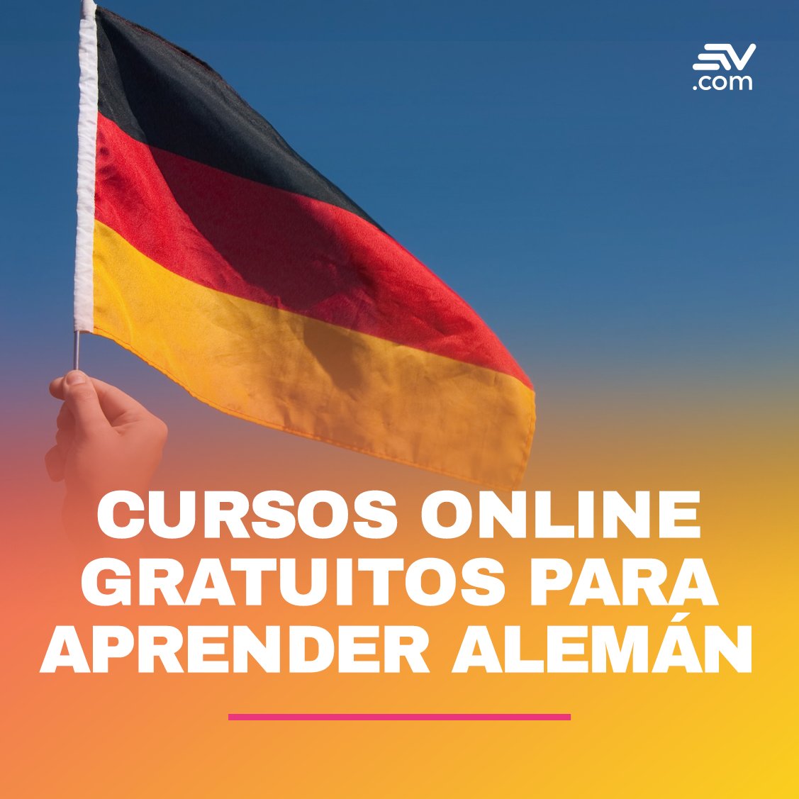 ecuavisa's tweet photo. El gobierno de #Alemania 🇩🇪 ha lanzado una iniciativa para ofrecer cursos de este idioma de manera gratuita. Te contamos ➡ https://t.co/Uxj087puqk https://t.co/uyf65NyebU