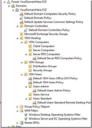 MPECSInc's tweet photo. SECURITY: ACTIVE DIRECTORY and GROUP POLICY: Stress Reduction Tip - Structure and Simplicity

There are a few key elements to reducing overall stress managing Group Policy:

1: A proper Sites & Organization Unit structure
2: GPOs that are User _or_ Computer specific linked to their respective OU
3: Limit the use of Loopback
4: Never, ever, edit the Default Domain Policy or the Default Domain Controllers Policy. Ever

In the image, any GPO linked to a Computer specific OU would have the Users component disabled. Any GPO linked to a User specific OU would have the Computer component disabled.

Never the twain shall mix.

In larger organizations, the OU structure should mimic the Sites structure.

A root OU for each site then the pictured OU structure for each keeping the Computer and User AD Objects separate.

The simpler we keep things, the simpler it is to troubleshoot if something behaves in an unexpected manner.

The simpler we keep things, the more _secure_ our Active Directory will be.

Plus, keeping the number of GPOs linked closer to the root or at the root limited helps reduce overlap and possible settings collisions that can be painful to troubleshoot.

TIP: Think of OU structure and how the GPOs apply as being similar to CSS. The closer the GPO is to the intended AD Object the more weight it has. And, the last GPO closest to the AD Object _always_ wins. Well, _almost_ always! ;0)

Acronyms
AD = Active Directory
GPO = Group Policy Object
OU = Organizational Unit
CSS = Cascading Style Sheets

Tags
.@WindowsServer
#ActiveDirectory #GroupPolicy #NetworkSecurity
#OnPremises #Hybrid
#Troubleshooting