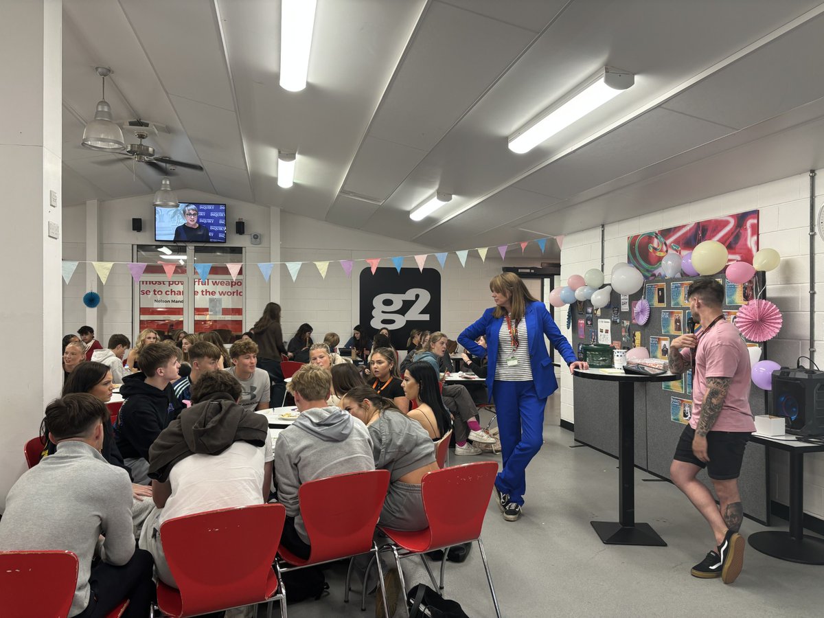 Today we celebrated Pride month in The Sixth Form with dress down, LGBT+ inspirational literature, Bingo and Ice Lollies. All donations will be made to The Proud Trust which is an LGBT+ youth charity empowering young people to be proud of who they are #pride 🏳️‍🌈
