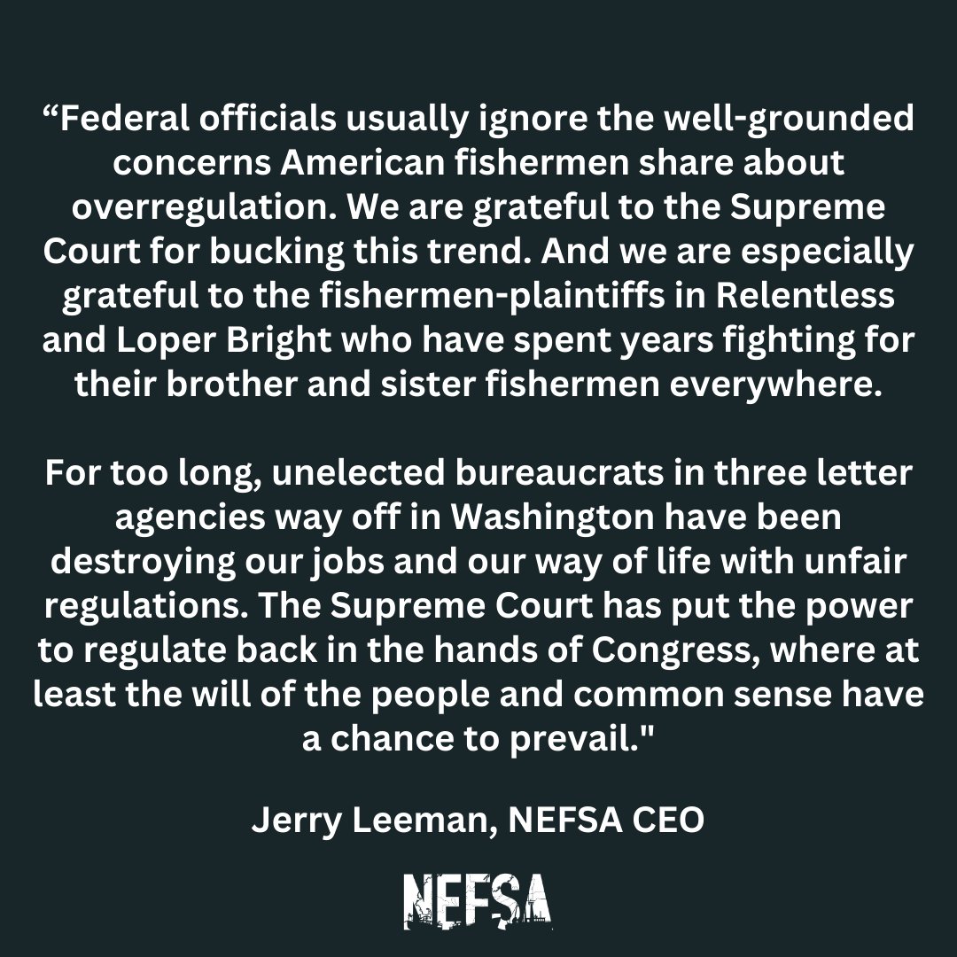 READ: Jerry Leeman's full statement on Chevron Deference being overturned.