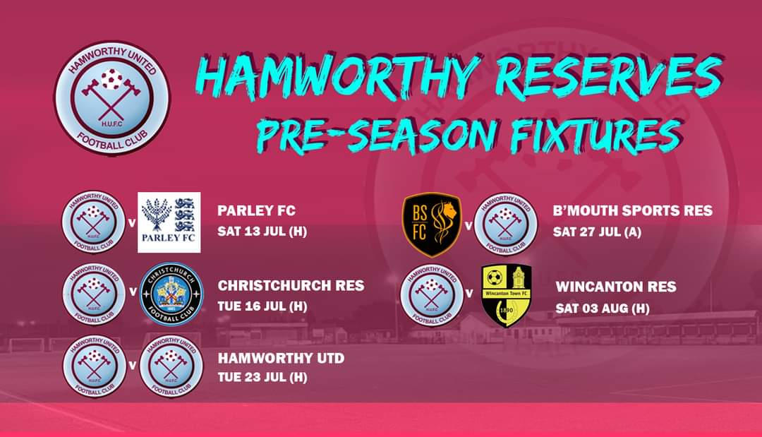 ⚒ PRE SEASON CONFIRMED
UPDATED*
Below are a list of our pre season fixtures
