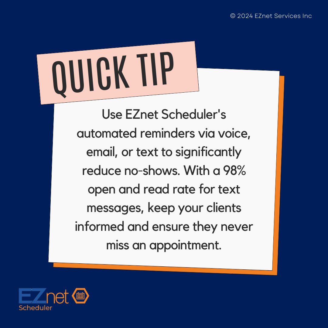 Scheduler_EZnet's tweet image. Efficient scheduling is the key to unlocking your business&apos;s full potential. Let EZnet Scheduler help you stay organized and productive.

Schedule your FREE demo today: eznetscheduler.com/Calendar/EZnet…

#Success #Scheduling #EZnetScheduler #Productivity #TimeManagement