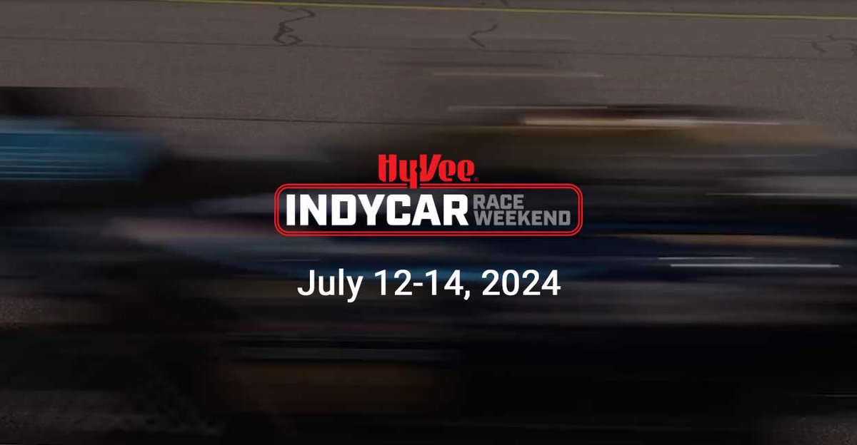 Hy-Vee #IndyCar Race Weekend will be here in two weeks! 

GK is honored to support our partner <a href="/HyVee/">Hy-Vee</a> during the race weekend.

We hope to see you at Iowa Speedway July 12-14.