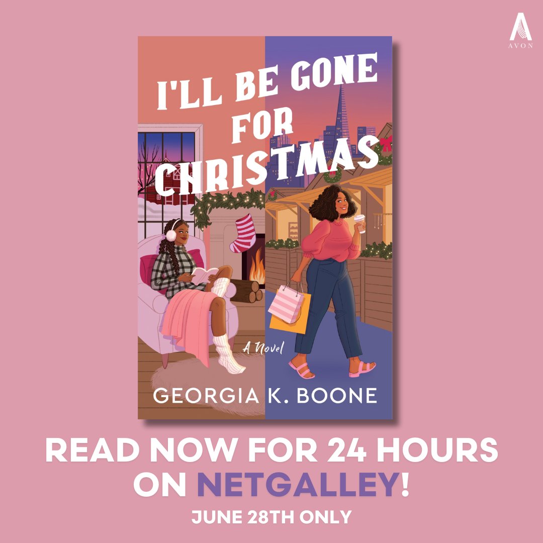 In celebration of Pride month, for today only U.S. users can download the e-galley for Georgia K. Boone's I'll Be Gone for Christmas on NetGalley! Start getting in the winter holiday season with this queer rom-com of your Christmas dreams: bit.ly/45HdIhC