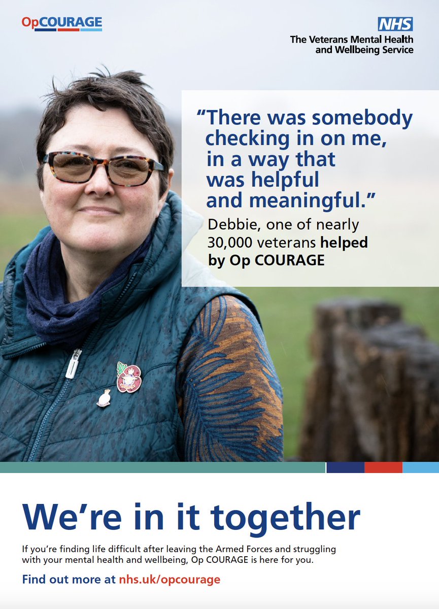 ValleyRoadNHS's tweet photo. 🎖️Join the OP Courage campaign today - supporting veterans to access the healthcare they need

📞 For more information, call the OP Courage team at 020 3317 6818

🌐 Visit our website at https://t.co/yYFn2jezRk 💙 🇬🇧 https://t.co/7J7bXoCEy1