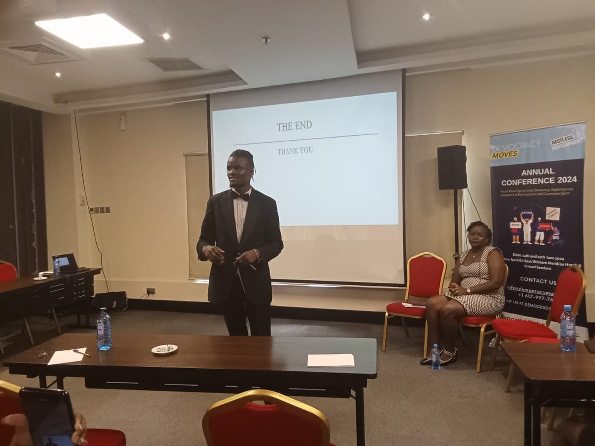 Our Session on "Artivism For Democracy"-Amblyfying Youth Voices in spaces was a success, deliberating on how we use performing arts in championing youth participation on Democracy and Governance Process.
Democracy Moves