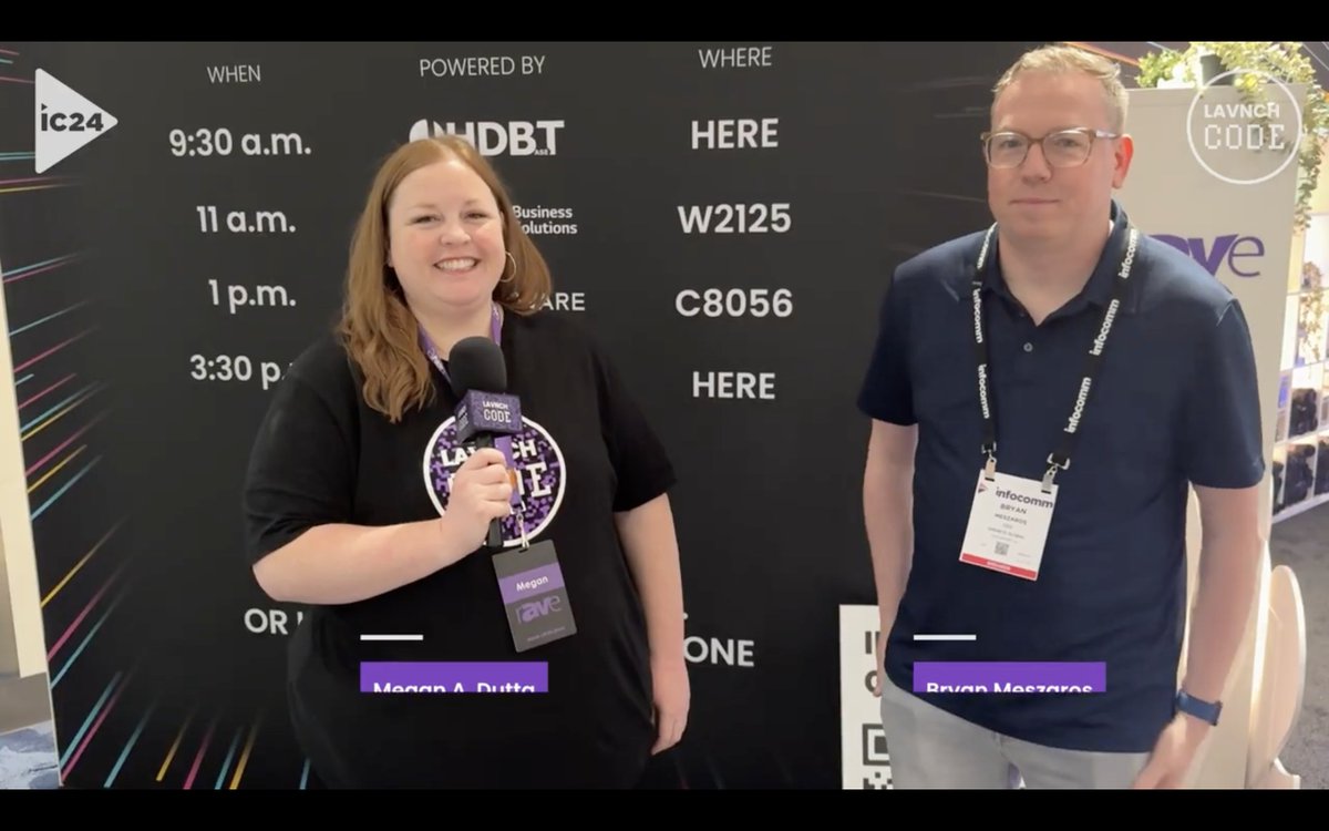 LAVNCH CODE (@lavnchcode) on Twitter photo Dive into the future of digital signage - <a href="/bryanmeszaros/">Bryan J Meszaros</a>, CEO of <a href="/openeyeglobal/">OpenEye Global</a>, shares exclusive insights on #InfoComm24 trends with @MeganADutta. Don't miss this must-watch conversation, #AVtweeps: lavnch.com/lavnchcode/bry…
#DigitalSignage #TechTrends <a href="/InfoComm/">InfoComm</a> Dive into the future of digital signage - <a href="/bryanmeszaros/">Bryan J Meszaros</a>, CEO of <a href="/openeyeglobal/">OpenEye Global</a>, shares exclusive insights on #InfoComm24 trends with @MeganADutta. Don't miss this must-watch conversation, #AVtweeps: lavnch.com/lavnchcode/bry…
#DigitalSignage #TechTrends <a href="/InfoComm/">InfoComm</a>