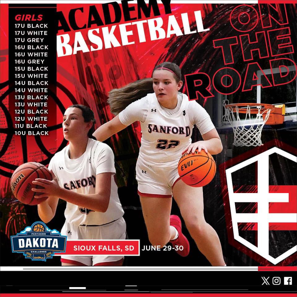 Sanford Sports Academy Basketball Teams (@ssahoopsteams) on Twitter photo It's tournament time! โฐ
We have a ton of our <a href="/sanfordhoops_sf/">Sanford Sports Academy - Basketball SF</a> boys teams going all the way over to St. Cloud, MN to compete this weekend. We have our girls teams competing as well but right here in Sioux Falls!
Good luck everyone and safe travels. It's tournament time! โฐ
We have a ton of our <a href="/sanfordhoops_sf/">Sanford Sports Academy - Basketball SF</a> boys teams going all the way over to St. Cloud, MN to compete this weekend. We have our girls teams competing as well but right here in Sioux Falls!
Good luck everyone and safe travels.