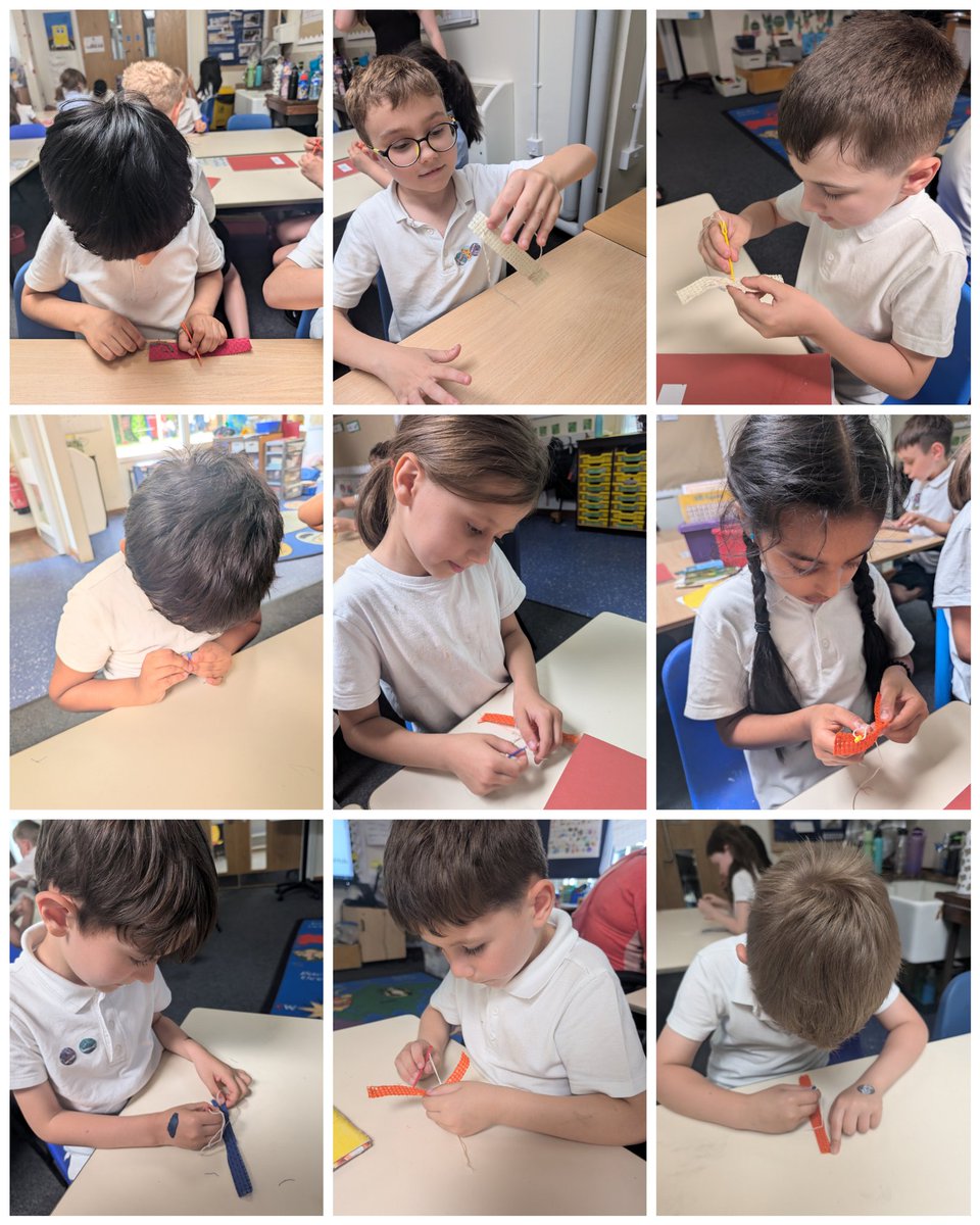 MissFitzBF's tweet photo. In DT this week we learnt how to do the running stitch in sewing! https://t.co/jVKS0KXhPV