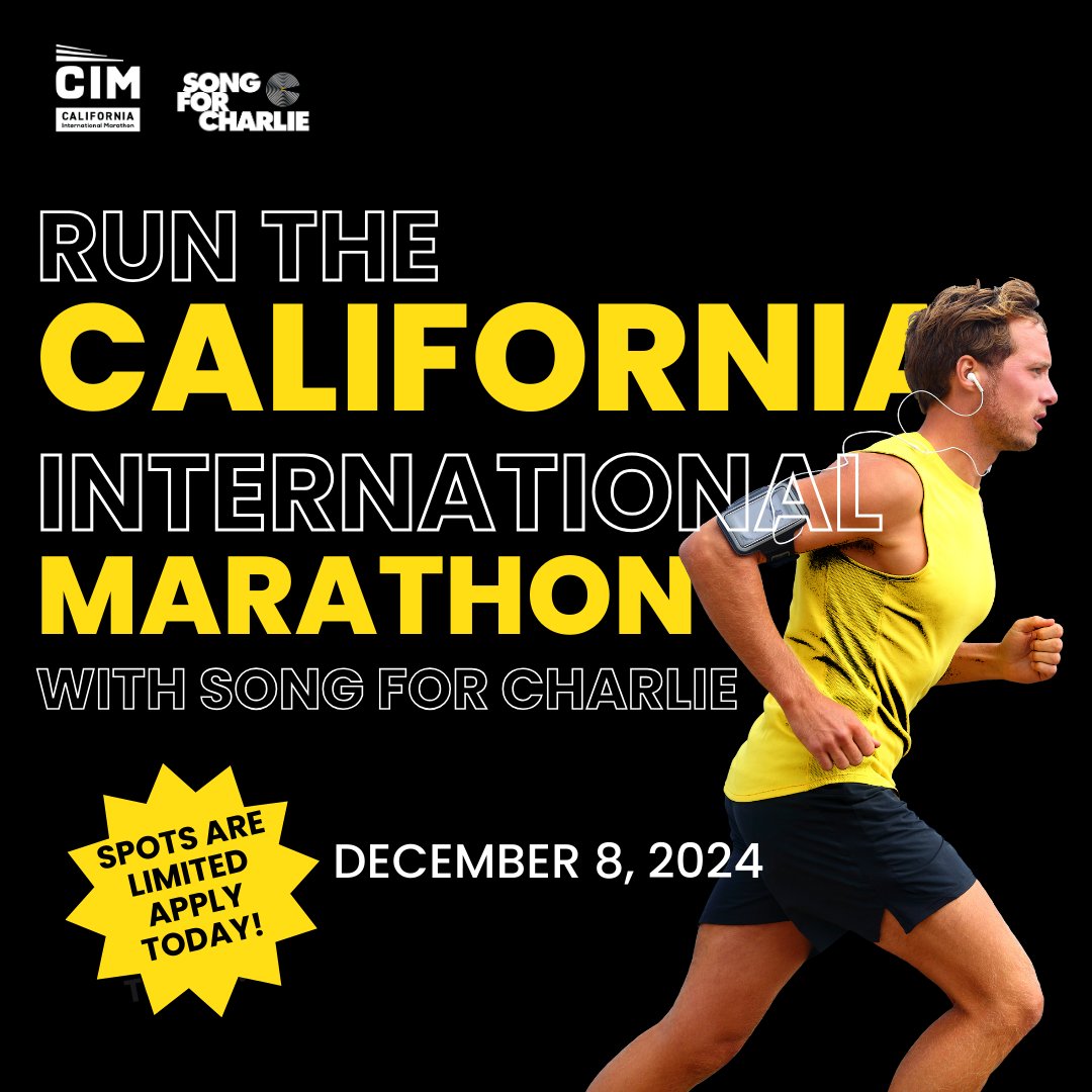 SongforCharlie's tweet photo. Lace up your sneakers and race with us making your miles matter by running with us in memory of a loved one lost, in celebration of recovery or as a champion of our mission to ensure we keep young people and families safe. #CIM4good #runCIM
Apply today! - https://t.co/YKBj82jUXb https://t.co/YsRnJ8LPYP