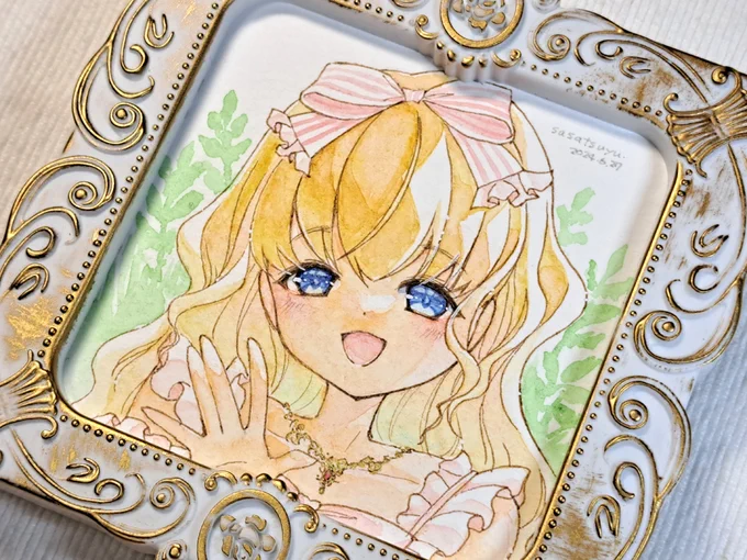 BOOTHに直筆作品を登録しました。今年の水着ちゃんは谷間がYとI両方ございます他にも久しぶりのフリル服や習作等色々登録しておきましたので、開催中のアナログイラスト展と併せてお迎えご検討いただけると嬉しいです 