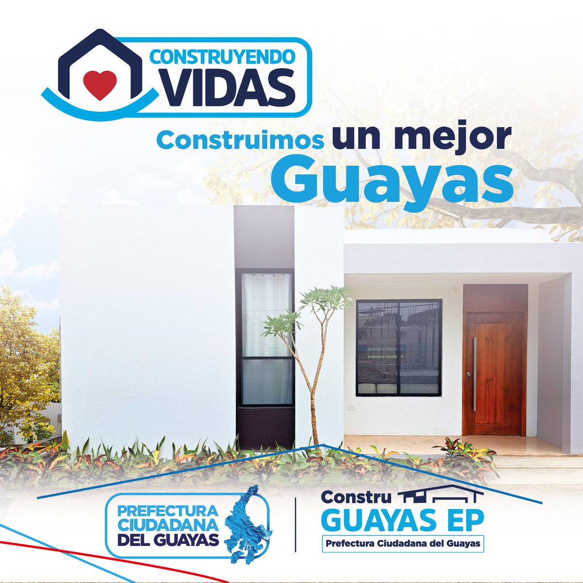 Constru_EP's tweet photo. ¡El sueño de tener casa propia se acerca cada vez más!
Gracias al respaldo de la @PrefGuayas un nuevo plan habitacional, ya es una realidad en el país. https://t.co/6lo8AODmex