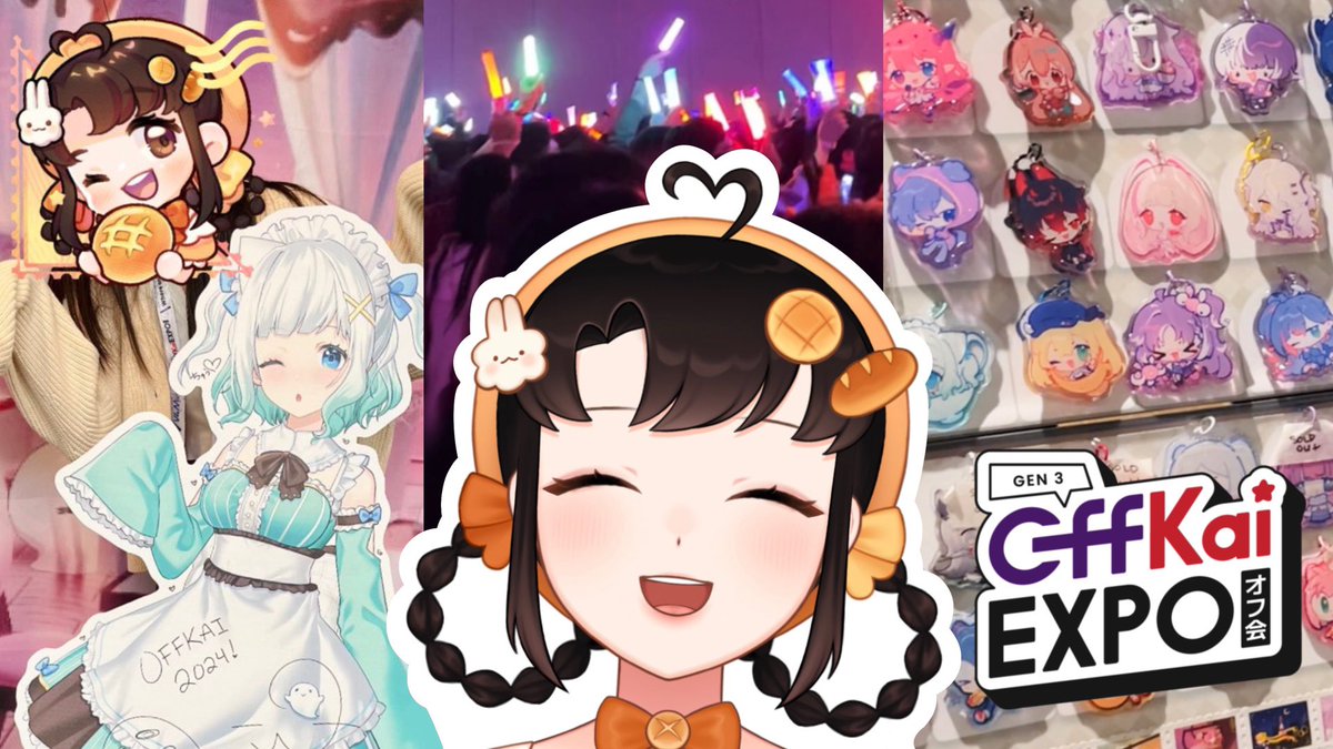 mintmaiVT's tweet photo. SURPRISE โญ๏ธ
My first vlog is out on YouTube! Come with me to OffKai Expo, my first ever vtuber convention!! ๐ฅจ๐๐ฅ
๐ Link in replies
#OffKaiGen3 #Vtuber https://t.co/0Fy6hbp53V