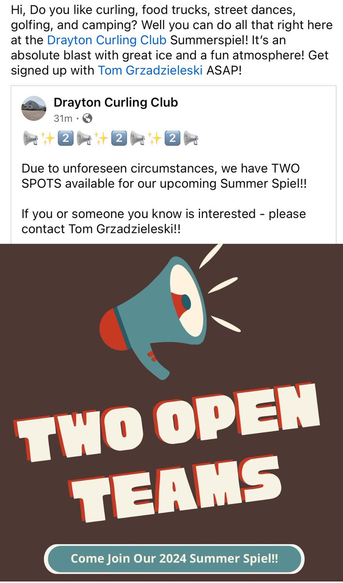 Come have a great time at the Drayton Summerspiel!!