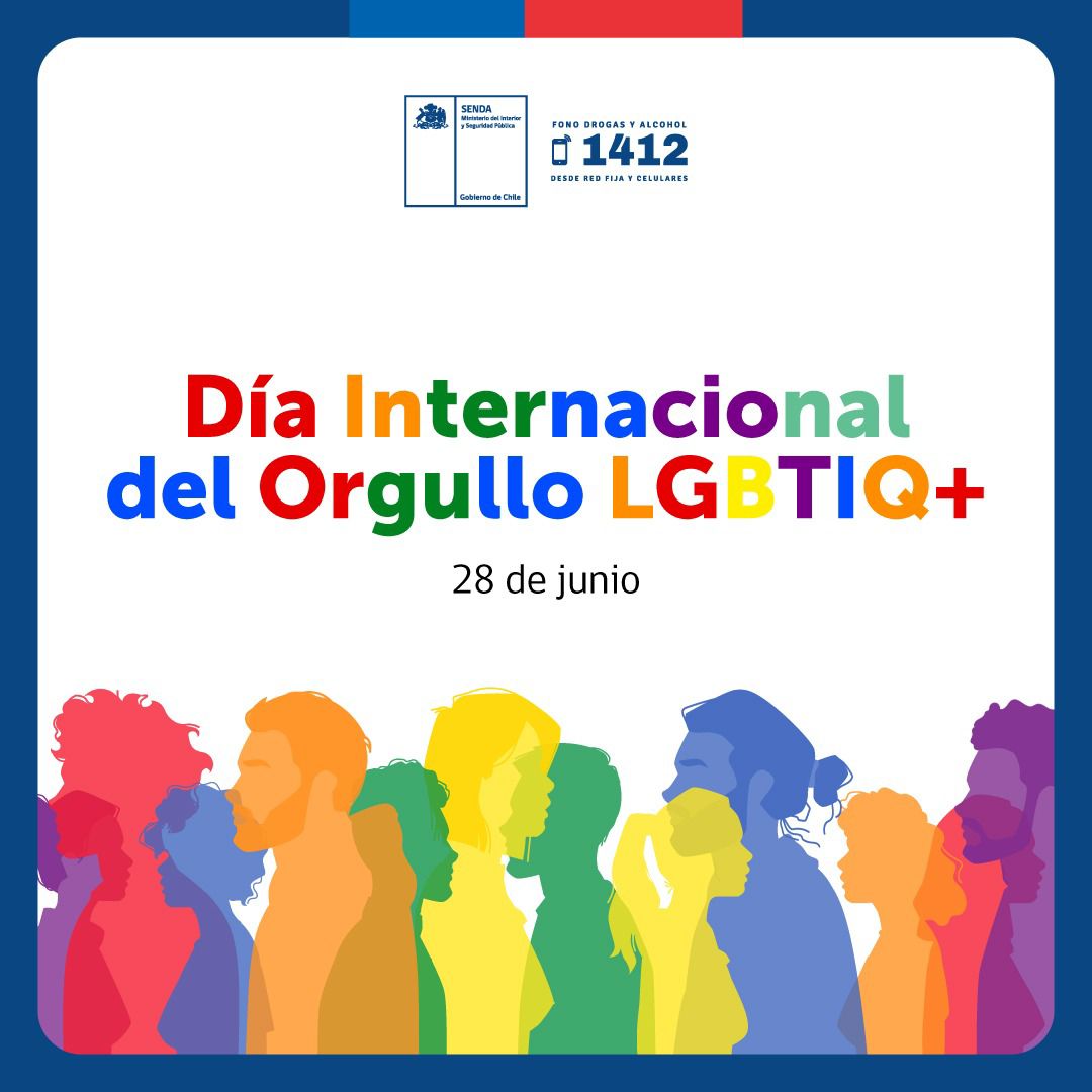 SLicanten's tweet photo. En este Día del Orgullo LGBTIQ+, reafirmamos nuestro compromiso con el respeto a todas las identidades y expresiones de género, a través de programas de prevención, tratamiento e integración social disponibles para todos y todas sin discriminación. https://t.co/UT8qsUIdwg