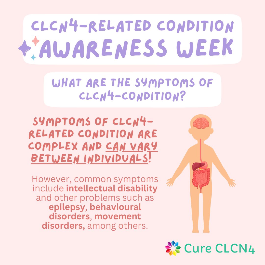 CureCLCN4's tweet image. No two people with #CLCN4 are alike—even in the same family, symptoms can vary widely. Common issues include developmental delays, intellectual disabilities, seizures, behavioural challenges, and speech/language difficulties #cureclcn4 #clcn4awarenessweek