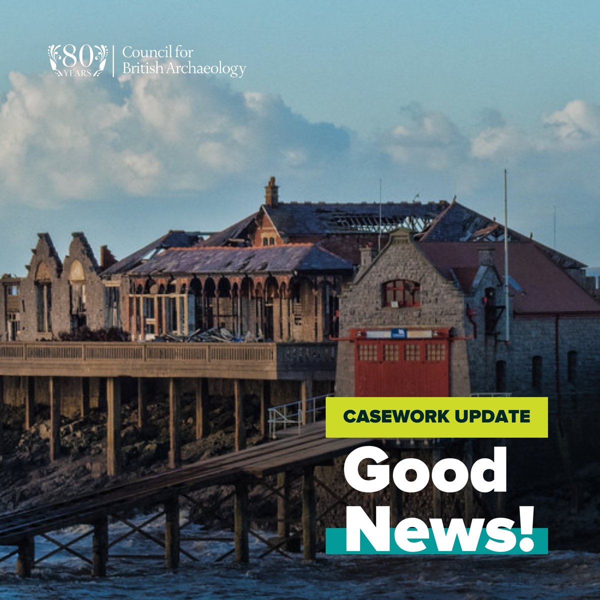 Casework Update 📢 

Great news for Birnbeck, Somerset- A major project to restore the historic pier is beginning. The CBA supports these proposals and hopes there will be opportunities for community involvement.

Find out more 👉 casework.jcnas.org.uk/appl/194234

#Archaeology #Heritage