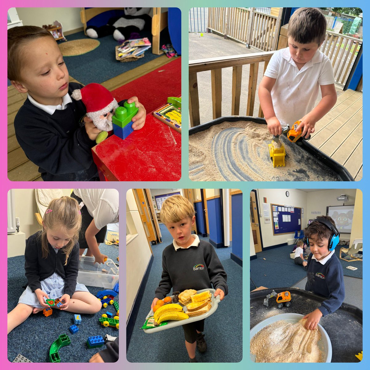 Helping, building, pretend play, sensory play! Wow what a busy day we have had ☺️
<a href="/BarntonMissP/">Miss Pearce</a> <a href="/BarntonMissR/">Miss Rutter</a>