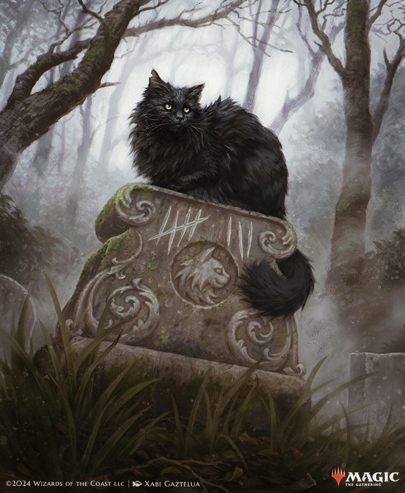 Didn't expect this one to be revealed so soon but I'm so happy it did :D

Nine-Lives Familiar

AD: Dawn Murin 🖤

#MTG #MTGFoundations #MCAmsterdam