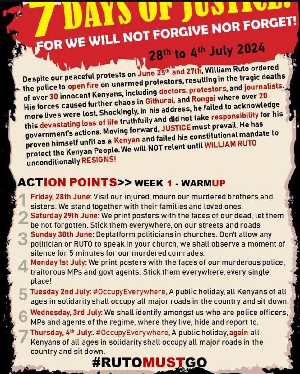 Huwa sitaki kujua kule hii Time Table hutoka every week but we MUST amplify 🤣
#RutoMustGo