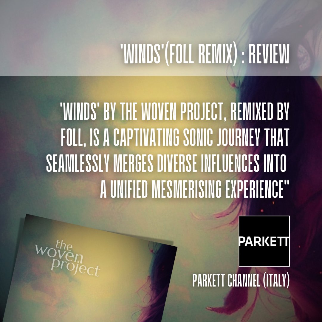 It's been a week since the release of 'Winds (Foll Remix)' just to say thanks for all the love, shares and streaming, and thanks to <a href="/ObscureSound/">Obscure Sound</a> <a href="/RGMMAGAZINE/">RGM</a> <a href="/Parkettchannel/">Parkett</a> for the kinds words. #Remix #Reviews
