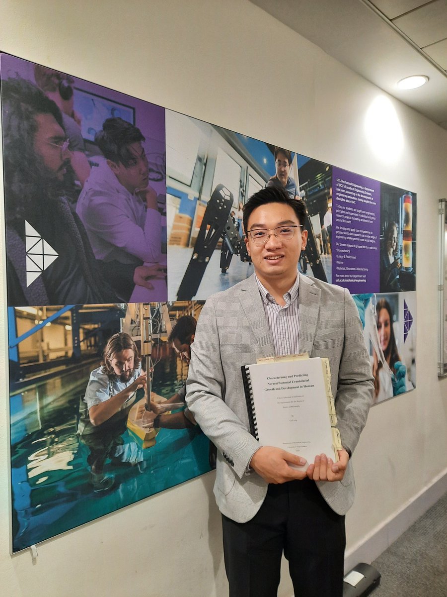 Moazen Lab (@moazenlab) on Twitter photo Congratulations to Dr Liang <a href="/Liang_ce96/">Ce Liang</a> for passing his PhD viva today with minor corrections. Dr Liang PhD thesis focused on Human #craniofacial #growth in collaboration with Prof O'Higgins, Dr Buzi <a href="/AntProfico/">Antonio Profico</a> <a href="/RH_Khonsari/">Roman Hossein Khonsari</a> <a href="/uclmecheng/">UCL MechEng</a> <a href="/CIA_UCL/">UCL Centre for Integrative Anatomy</a> <a href="/drphilcox/">Phil Cox</a> Congratulations to Dr Liang <a href="/Liang_ce96/">Ce Liang</a> for passing his PhD viva today with minor corrections. Dr Liang PhD thesis focused on Human #craniofacial #growth in collaboration with Prof O'Higgins, Dr Buzi <a href="/AntProfico/">Antonio Profico</a> <a href="/RH_Khonsari/">Roman Hossein Khonsari</a> <a href="/uclmecheng/">UCL MechEng</a> <a href="/CIA_UCL/">UCL Centre for Integrative Anatomy</a> <a href="/drphilcox/">Phil Cox</a>