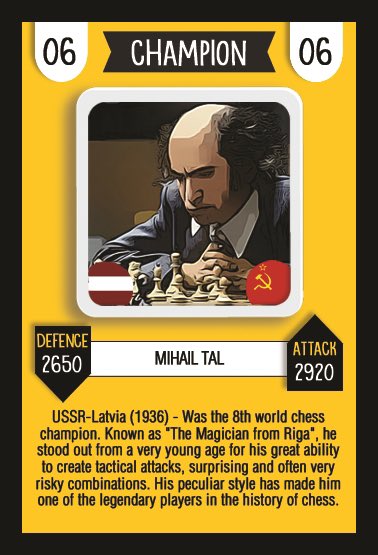 Tal día como hoy, 28 de Junio de 1992, falleció el genio de Riga. Mikhail Tal nos dejo para siempre sus partidas y su ajedrez espectacular!!    
  On a day like today, June 28th 1992, Magician of Riga passsed away. Mikhail Tal left us his games and his spectacular chess forever!!
