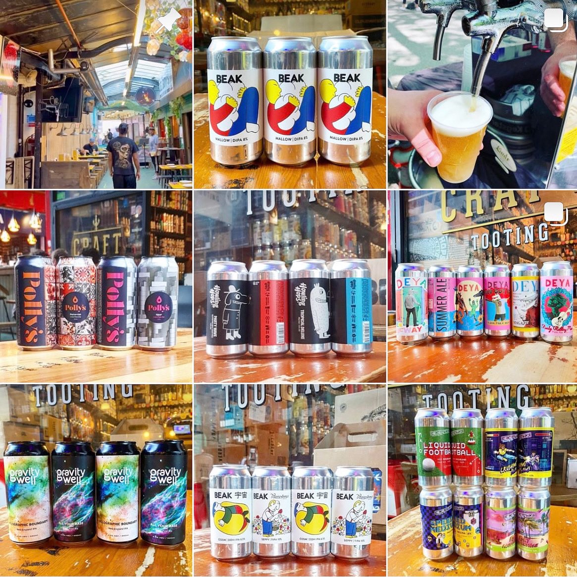 CraftTooting's tweet image. It’s the weekend! Yay! Here’s some of our latest NEW IN beers - from Beak, Polly’s, #HowlingHops, #DEYA,  #GravityWell, #NeonRaptor PLUS LOADS MORE OFC 🍺🍺 Come join us @ #Craft #Tooting #Craftbeer #Bar &amp;amp; #BottleShop open late! #BroadwayMarket #TootingBroadway #beer #SW17