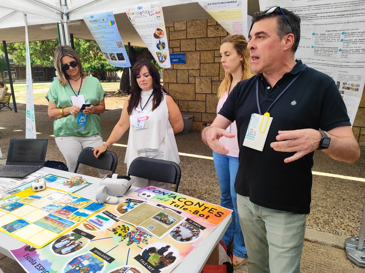 Esther_Pint's tweet photo. Espectacular eXplora STEAM'24 al@CET de Tarragona a on les #STEAM es posen al servei de l'aprenentatge. Felicitats a tots els centres i els equips docents!!! I endavant en la implementació d'aquests Recursos, Tastets i Tallers #STEAMs. https://t.co/v6pNU8vvzj