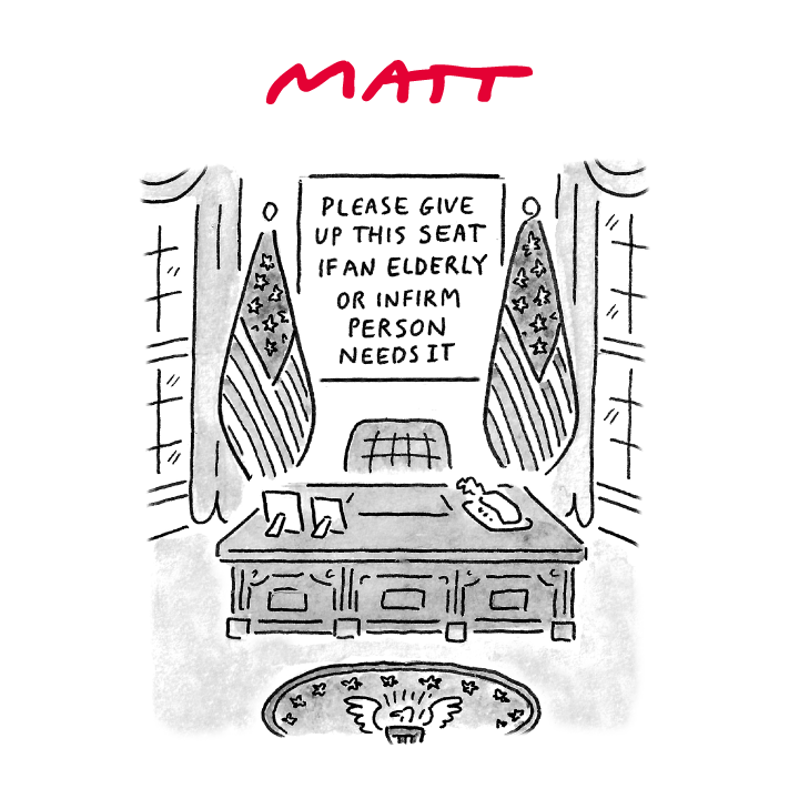 MattCartoonist's tweet image. 'Please give up this seat if an elderly or infirm person needs it'

My latest cartoon for tomorrow's @Telegraph

Buy a print of my cartoons at telegraph.co.uk/mattprints

Original artwork from chrisbeetles.com