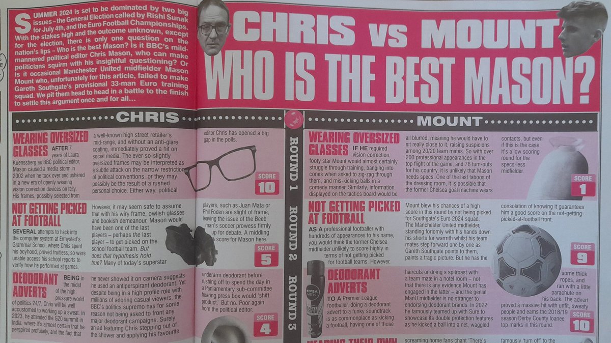 Got a piece in this month's <a href="/vizcomic/">Viz Comic</a> - who is the best Mason - Chris or Mount?