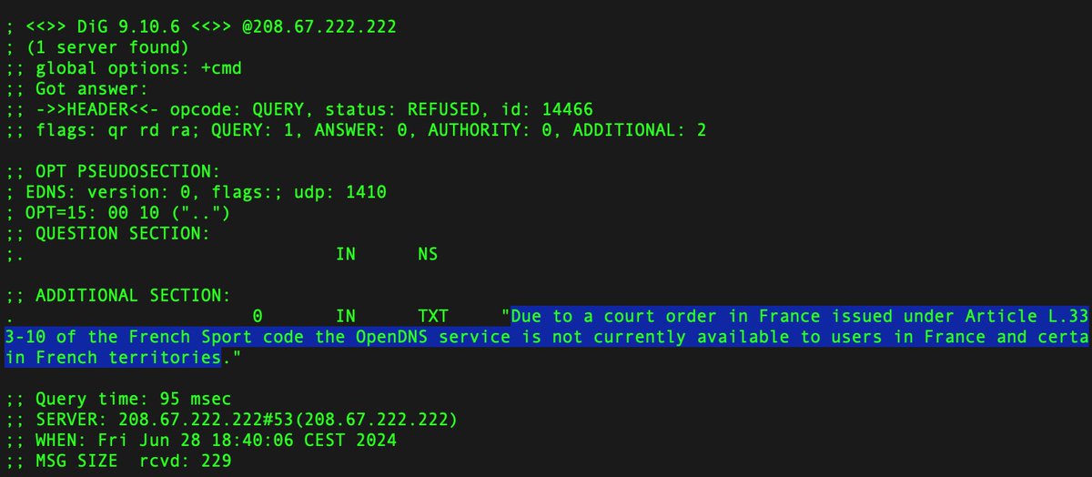 AlexArchambault's tweet image. Twitter, ton service #DNS alternatif #OpenDNS est devenu inaccessible ? Inutile d'adresser des mails rageurs pour alerter l'@ARCEP sur cette intolérable atteinte à la #netneutrality, il s'agit ici de la mise en oeuvre d'une décision de justice.
support.opendns.com/hc/en-us/artic…