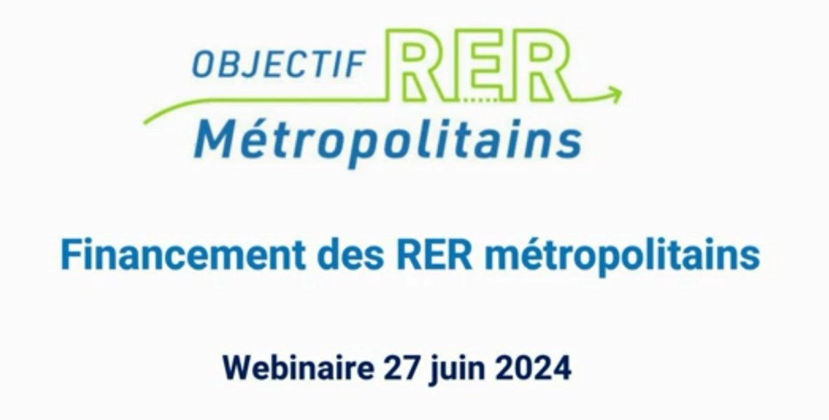 Le replay du webinaire sur le financement des RER métropolitains est en ligne ⬇️
youtu.be/YokI5VW6fjQ?si…
#RER #SERM #mobilités
