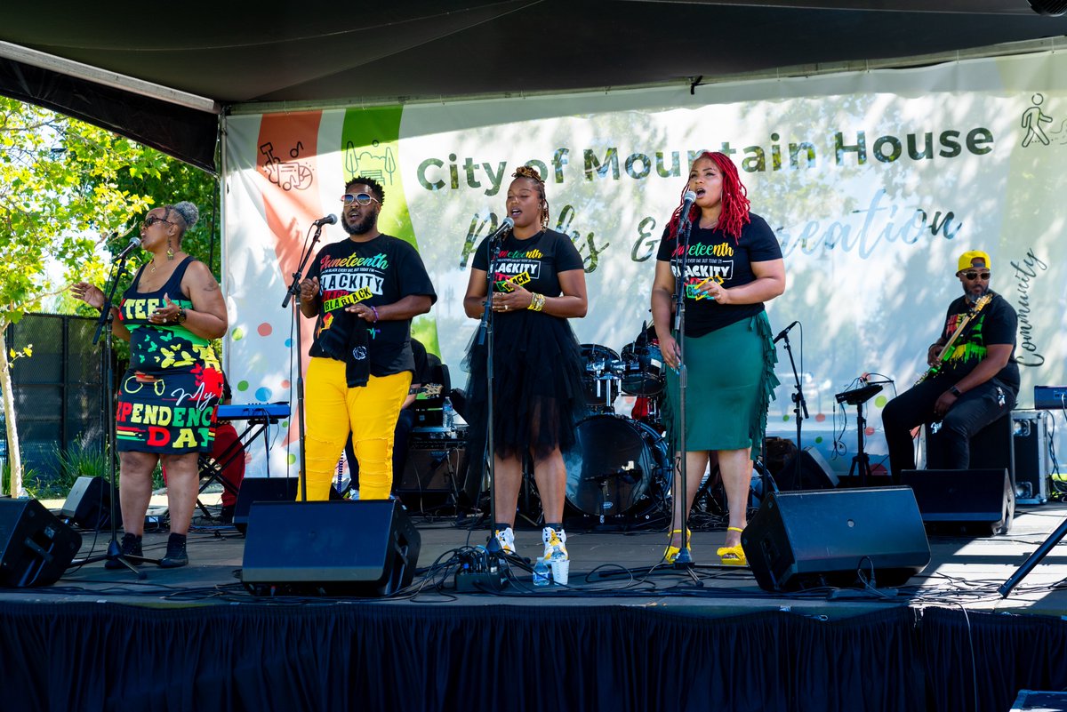 🎉 We celebrated freedom and community at the Mountain House Juneteenth Festival earlier this month, where Central Community Park came alive with music, dance, local vendors, and cultural showcases from afternoon to evening. 

#LiveinPlenty #Juneteenth #MountainHouseCelebrates